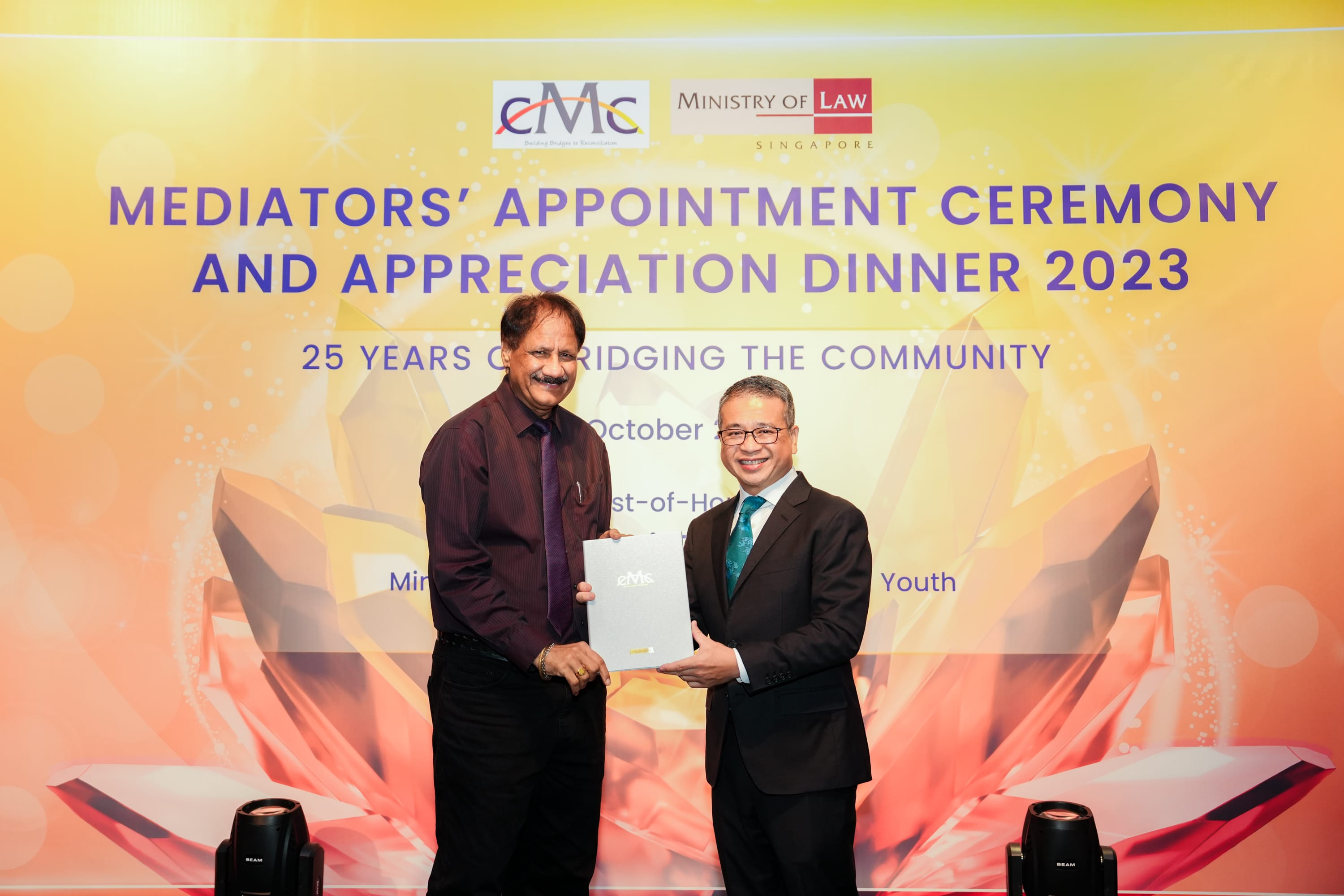 reappointment Image 6 award with Min Edwin